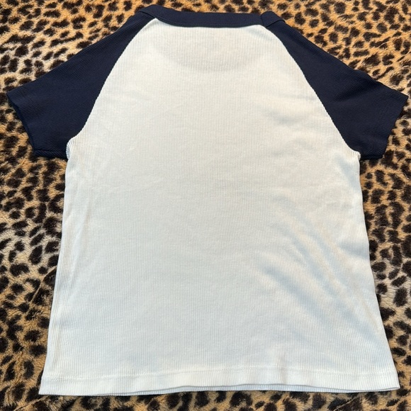 Brandy Melville White & Blue Top - Picture 6 of 8